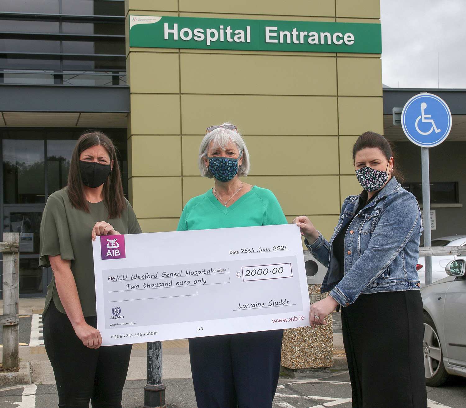 Hospital Cheque presentation