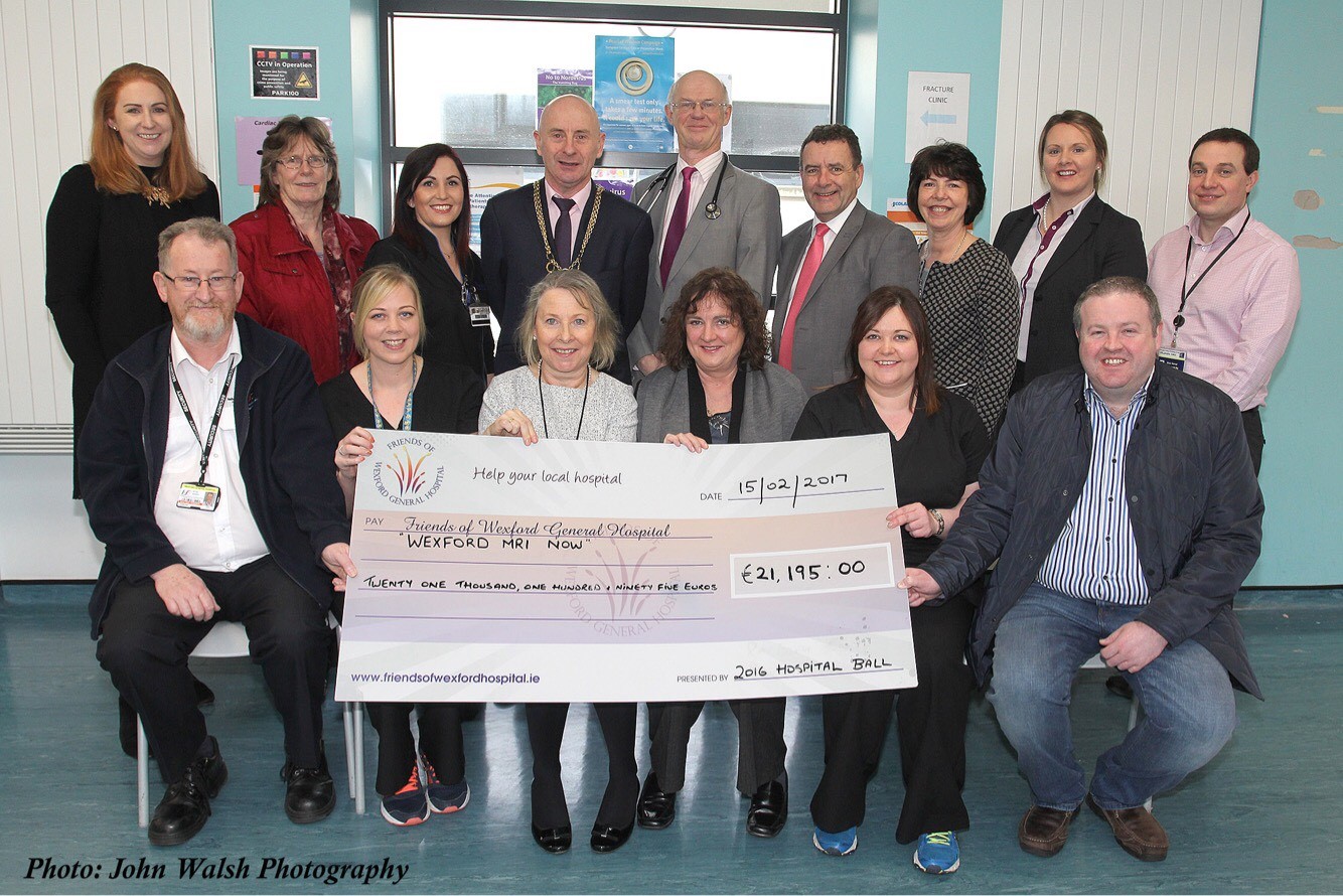 Wexford Hospital Ball Cheque Presentation